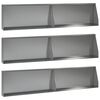 vidaXL St&oslash;ttemur 6 stk. 100 x 12 x 40 cm Galvaniseret st&aring;l S&oslash;lv