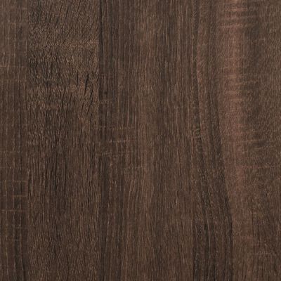 vidaXL skab med glaslåger 68x37x68,5 cm brun egetræsfarve