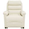vidaXL løftestol med massagefunktion velour cremefarvet