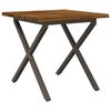 vidaXL Dining table med live edge 60 x 55 x 75 cm Massivt Akacietr&aelig;