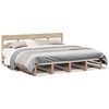vidaXL sengeramme uden madras 200x200 cm massivt fyrretr&aelig;