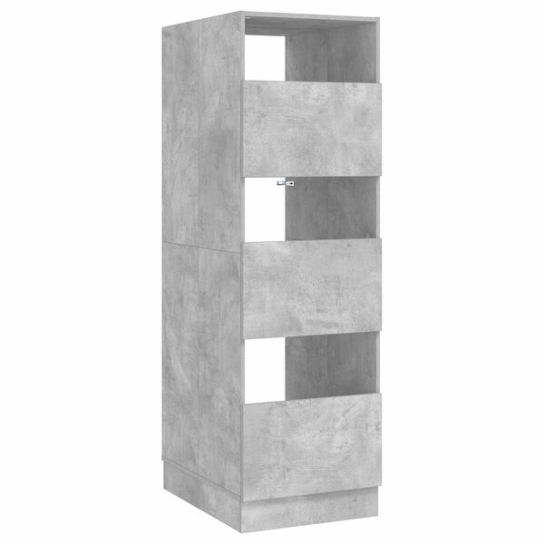 vidaXL Vaskeskab med opbevaring Beton 50 x 68 x 162 cm Konstrueret tr&aelig;