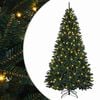 vidaXL Kunstigt Hinged Juletr&aelig; 270 cm 600 LED'er Varm hvid PVC