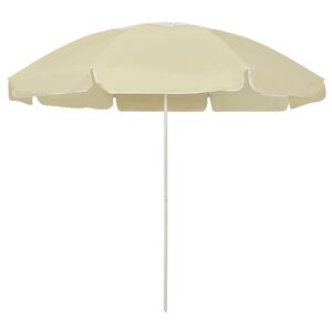 vidaXL strandparasol 240 cm sandgul