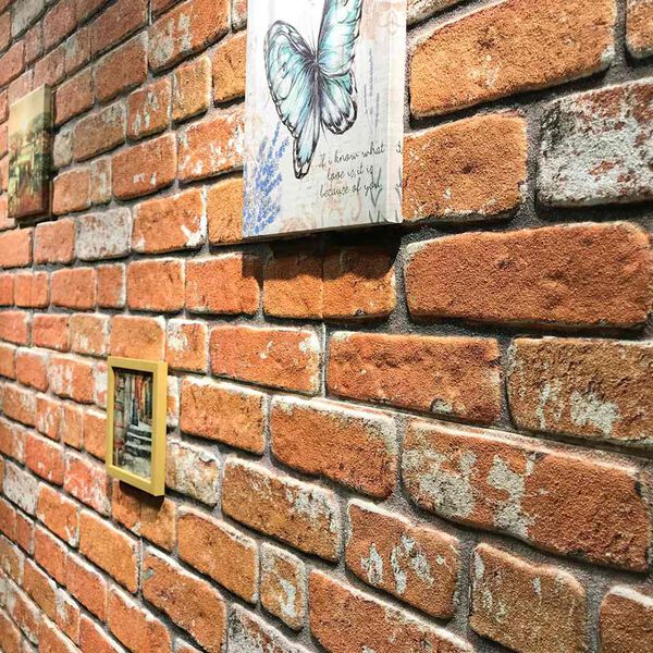 vidaXL 3D-vægpaneler 10 stk. murstensdesign EPS lysebrun