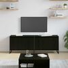vidaXL TV-skab Sort eg 140 x 36 x 49.5 cm Konstrueret tr&aelig;