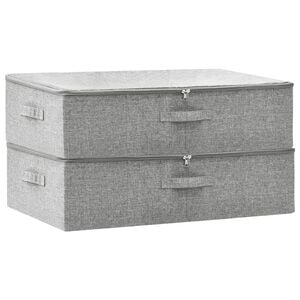 vidaXL opbevaringskasser 2 stk. 70x40x18 cm stof gr&aring;