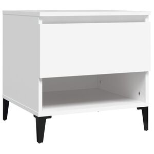 vidaXL sidebord 50x46x50 cm konstrueret tr&aelig; hvid
