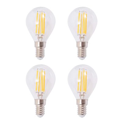 vidaXL loftslampe med 4 LED-filamentpærer 16 W