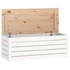 vidaXL opbevaringskasse 89x36,5x33 cm massivt fyrretræ hvid