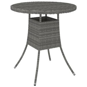 vidaXL havebord 70x70x73 cm polyrattan gr&aring;