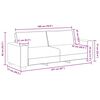 vidaXL 3-personers sofa 220x77x82 cm stof sort