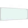 vidaXL st&aelig;nkplade 100x40 cm h&aelig;rdet glas m&aelig;lkeagtig