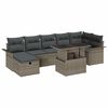 vidaXL Havesofa S&aelig;t 8 stk. Gr&aring; polyrattan
