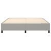 vidaXL Boxspring sengeramme 160x200 cm stof lysegrå