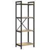 vidaXL Bogreol 40 x 30 x 119 cm Konstrueret tr&aelig; Sonoma eg