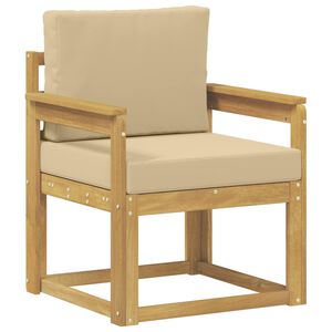 vidaXL 2 Stk Udend&oslash;rs sofagruppe Polyester Hvid og Beige