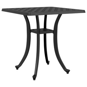 vidaXL havebord 53x53x53 cm st&oslash;bt aluminium sort