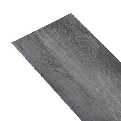 vidaXL selvklæbende gulvbrædder 5,02 m² 2 mm PVC skinnende grå