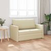 vidaXL Sovesofa 110cm Creme Kunstl&aelig;der