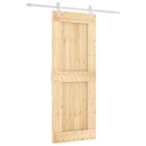 vidaXL Skyded&oslash;r 80 x 210 cm Massivt Fyrretr&aelig; (Ubehandlet)