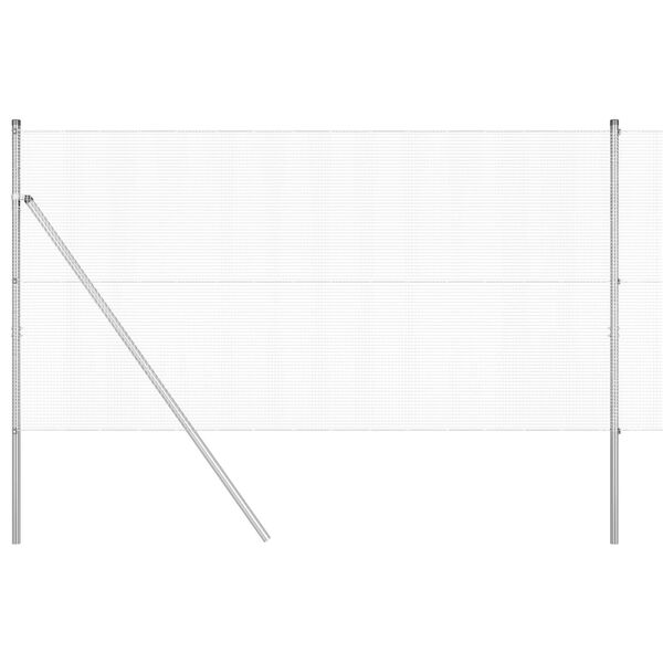 vidaXL Hegnsp&aelig;l S&oslash;lv 50 x 1,2 m (12 x 12 mm mesh) St&aring;l