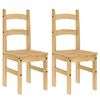 vidaXL spisebordsstole 2 stk. 40x46x99 cm massivt fyrretr&aelig;