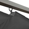 vidaXL pergola med sammenrulleligt tag 3x3 m 180 g/m² antracitgrå
