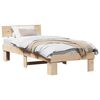 vidaXL Sengestel Naturfarvet 90 x 190 cm Massiv fyrretr&aelig;