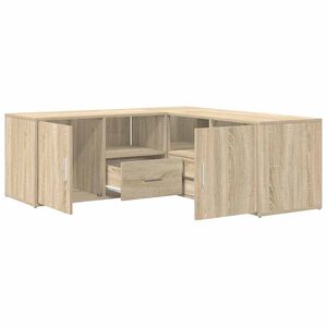vidaXL hj&oslash;rneskab 200x40x45 cm konstrueret tr&aelig; sonoma-eg
