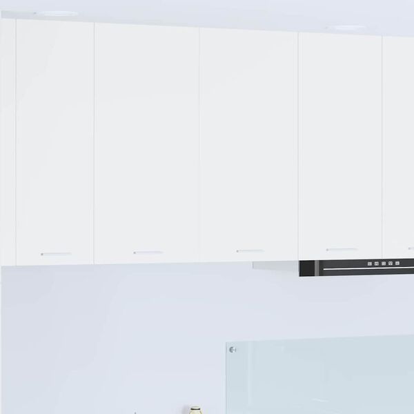 vidaXL H&aelig;ngeskab med opbevaring Hvid 80 x 31 x 80 cm Konstrueret tr&aelig;