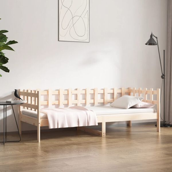 vidaXL daybed uden madras 90x190 cm massivt fyrretr&aelig;