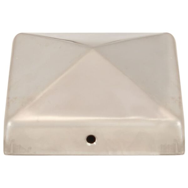 vidaXL pyramideformet stolpeh&aelig;tte 6 stk. 81x81 mm rustfrit st&aring;l