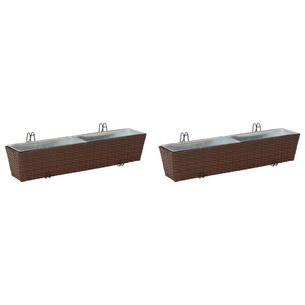 vidaXL Gel&aelig;nder Metal