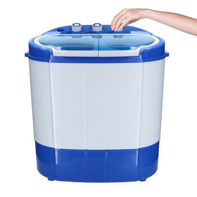 Mestic 2-i-1 bærbar vaskemaskine MW-120 250 W blå og hvid