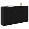 vidaXL Sideboards 2 pcs Sort eg 60 x 30 x 70 cm Konstrueret tr&aelig;