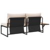 vidaXL Havemøbelsofa med pude Brun 200.5 x 70 x 85.5 cm Metal