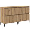 vidaXL Sideboards 2 pcs Artisan Egetr&aelig; 60 x 35 x 70 cm Konstrueret tr&aelig;