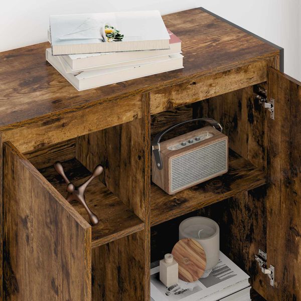 vidaXL Sideskab R&oslash;get Eg 79 x 36 x 75 cm Konstrueret tr&aelig;