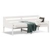 vidaXL daybed uden madras 90x190 cm massivt fyrretr&aelig; hvid