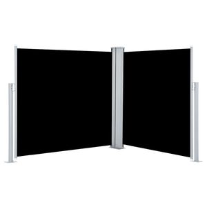 vidaXL sammenrullelig sidemarkise 100 x 600 cm sort