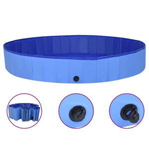 vidaXL foldbart hundebassin 200x30 cm PVC bl&aring;