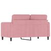 vidaXL 2-personers sofa 120 cm fløjl lyserød