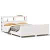 vidaXL sengeramme uden madras 150x200 cm massivt fyrretr&aelig; hvid