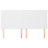 vidaXL sengegavl hvid 160x5x118/128 cm kunstl&aelig;der