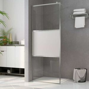 vidaXL brusev&aelig;g med halvt matteret ESG-glas 80x195 cm