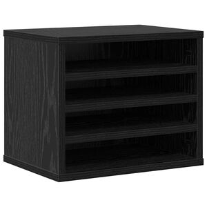 vidaXL Skrivebordsorganisator Sort eg 36 x 26 x 29,5 cm