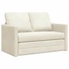 vidaXL Sovesofa Creme 204 x 122 x 60 cm Fl&oslash;jl