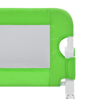 vidaXL sengegelænder til barneseng 180 x 42 cm polyester grøn