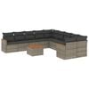 vidaXL Patio Sofa Set 10-personers Grey